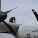 U.S. Marines with Marine Aerial Refueler Transport Squadron (VMGR) 252 conduct routine maintenance