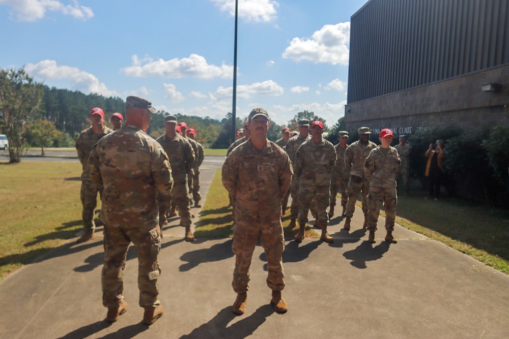Florida National Guard Red Horse Squadron Recognized by South Carolina National Guard Deputy Adjutant General and the South Carolina National Guard 117th Engineer Brigade commander