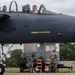 4th Fighter Wing Airmen conduct an F-15E Strike Eagle engine run
