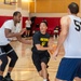 USS Tripoli Sailors participate in a basketball tournament