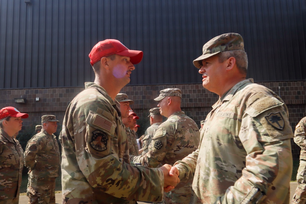 Florida National Guard Red Horse Squadron Recognized by South Carolina National Guard Deputy Adjutant General and the South Carolina National Guard 117th Engineer Brigade commander