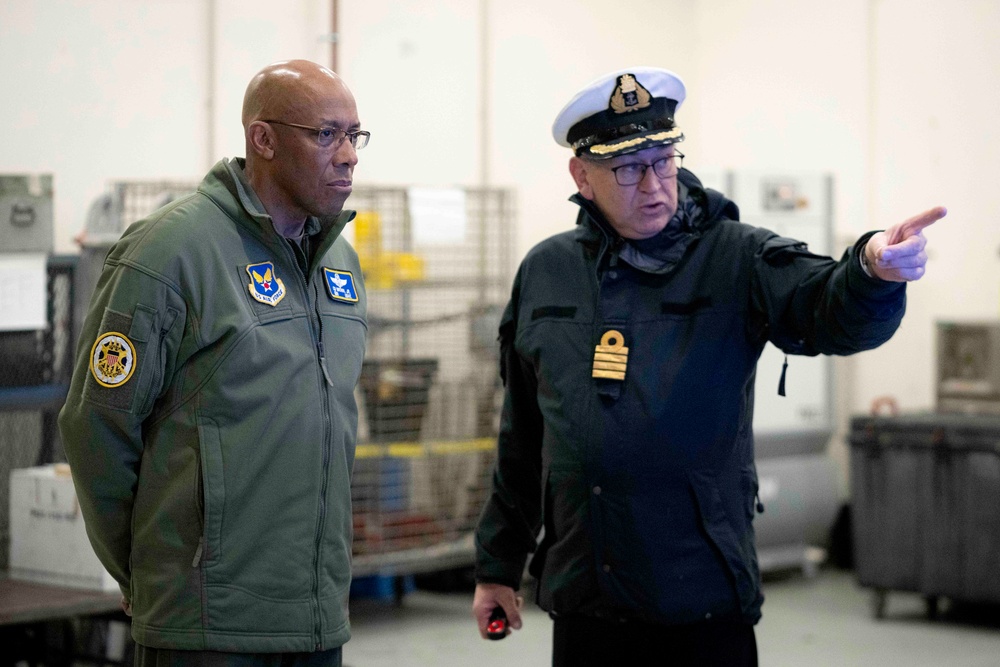 CJCS Tours P-8 Detachment Hanger