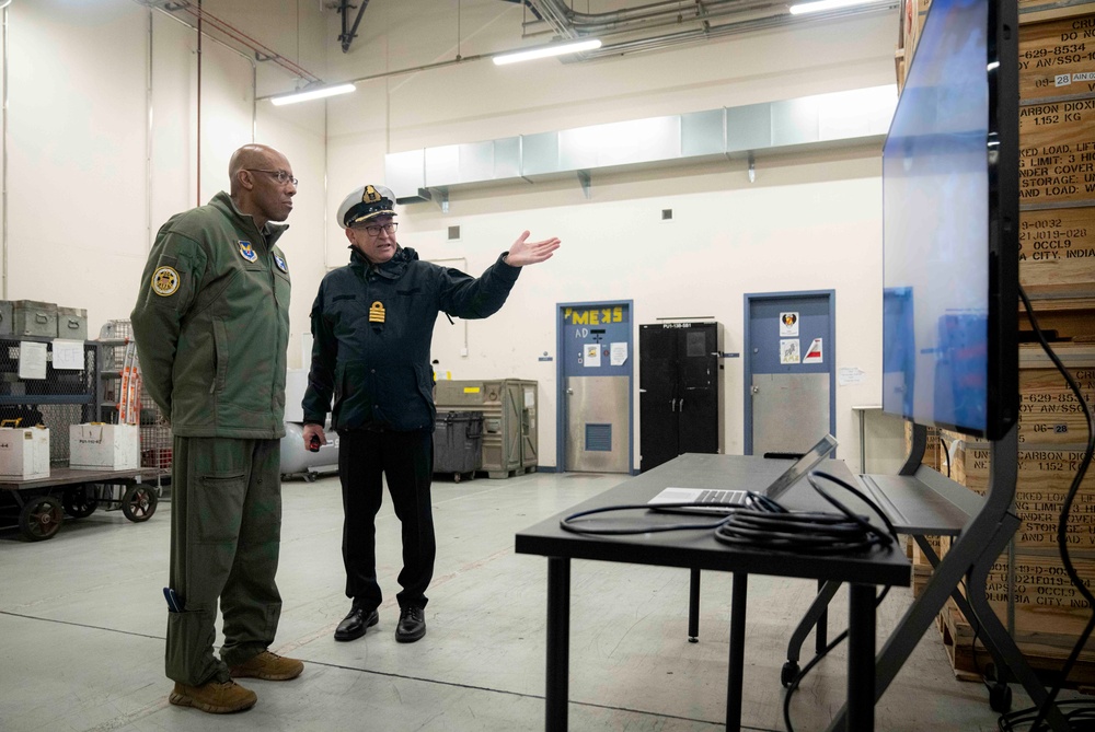 CJCS Tours P-8 Detachment Hanger