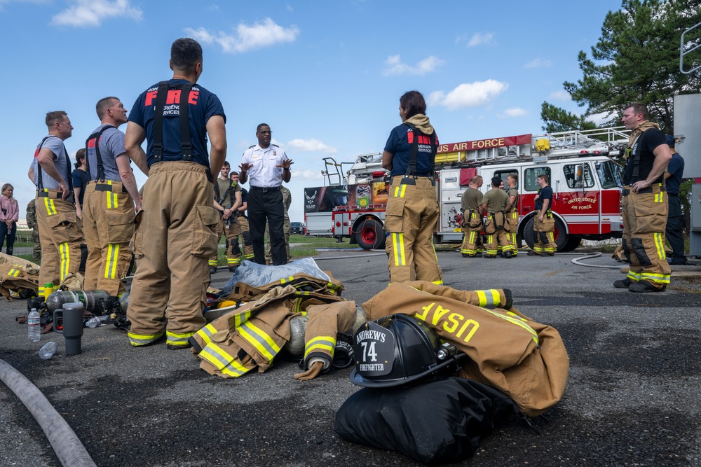 Joint Base Andrews fight the flames for Fire Prevention Week