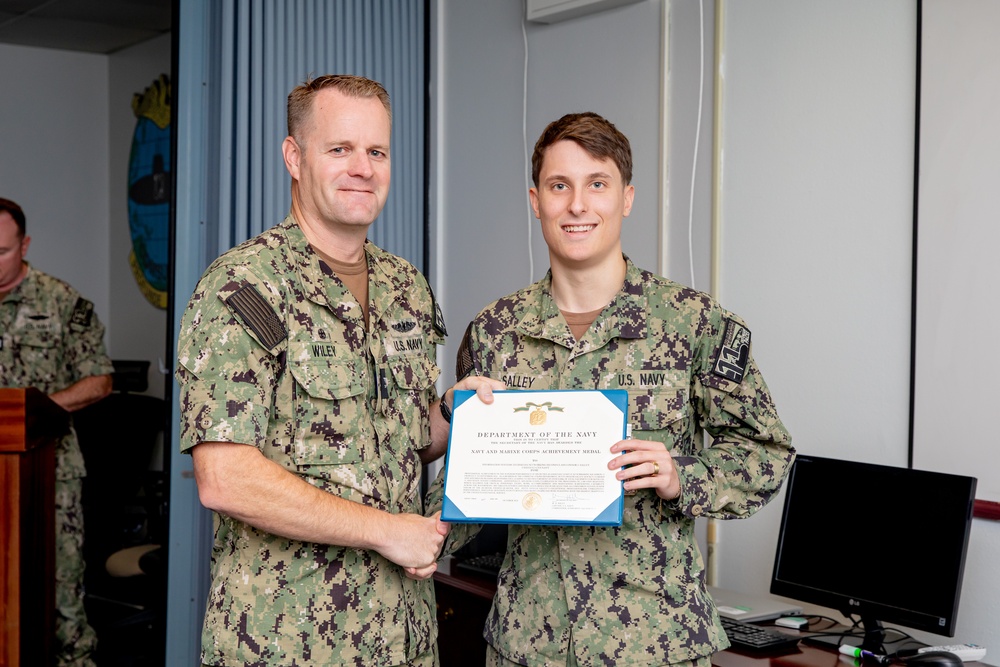 Commander Submarine Squadron 11 Awards-At-Quarters