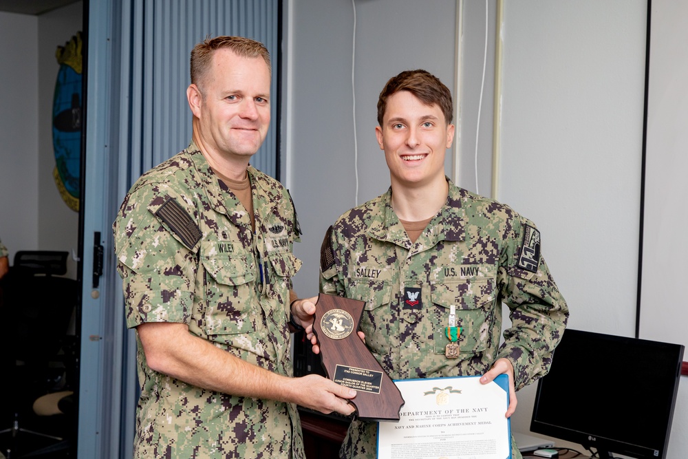 Commander Submarine Squadron 11 Awards-At-Quarters