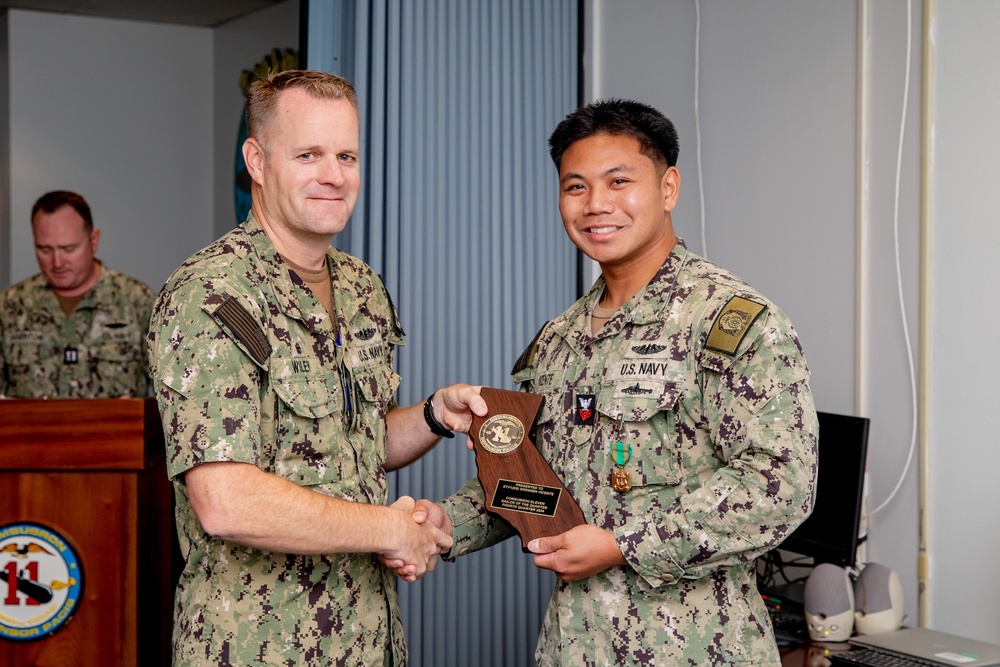 Commander Submarine Squadron 11 Awards-At-Quarters