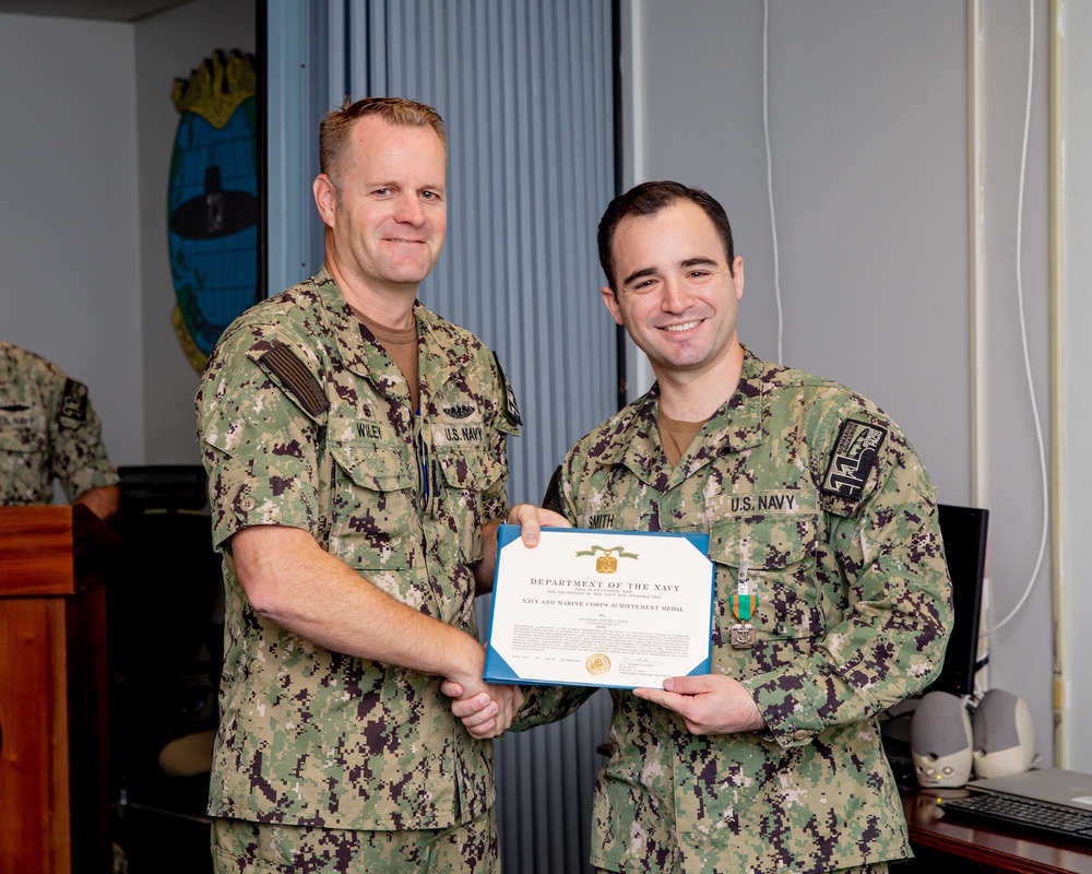 Commander Submarine Squadron 11 Awards-At-Quarters