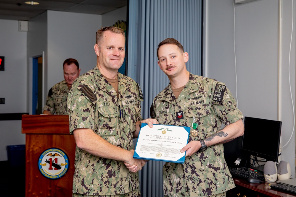 Commander Submarine Squadron 11 Awards-At-Quarters