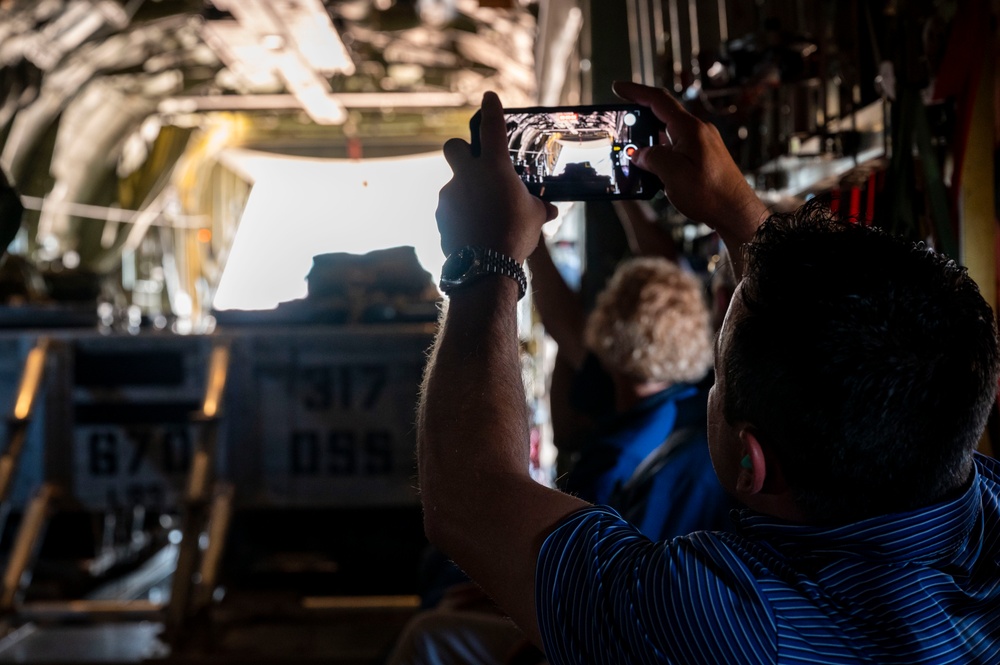 Dyess honorary commanders receive 317 AW mission tour