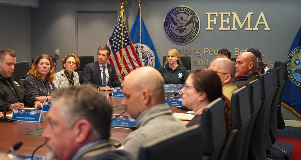 Secretary Buttegieg and Acting Deputy Secretary Canegallo Join FEMA Senior Officials for Hurricane Milton Briefing