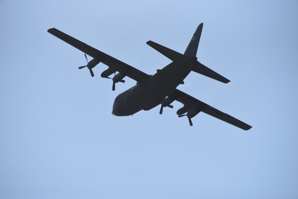 C-130H Hercules flying