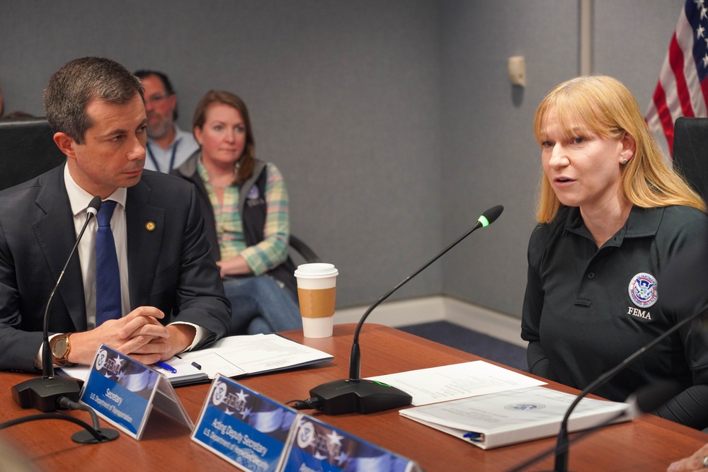 Secretary Buttegieg and Acting Deputy Secretary Canegallo Join FEMA Senior Officials for Hurricane Milton Briefing