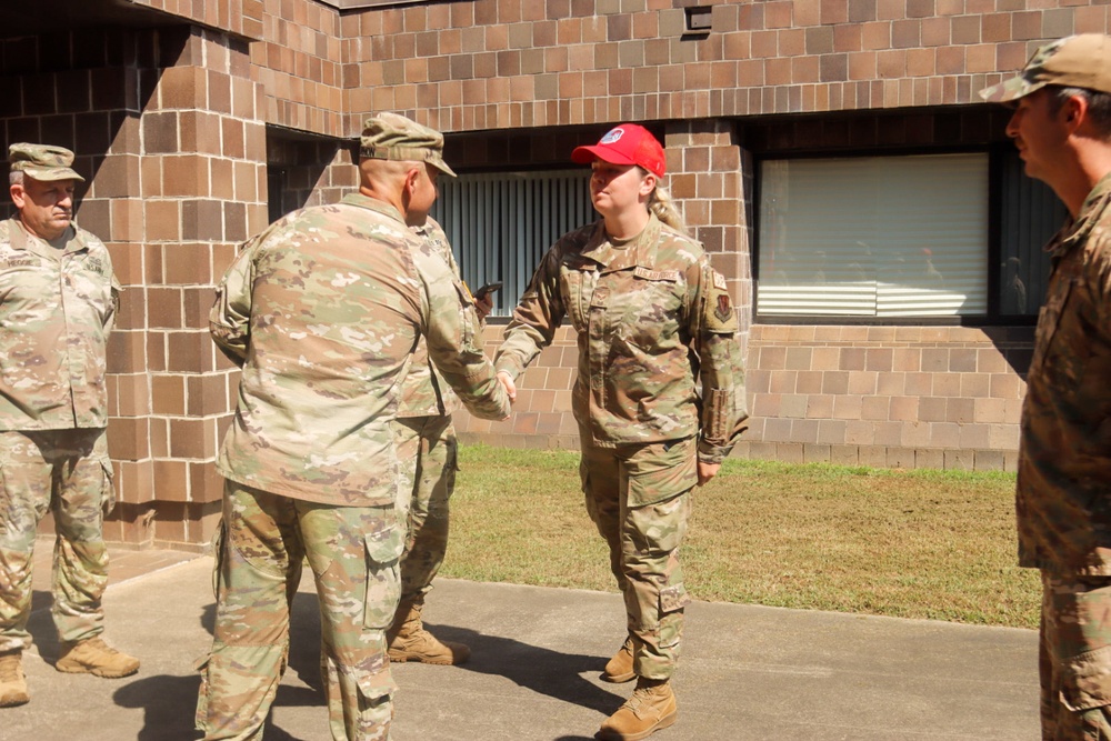Florida National Guard Red Horse Squadron Recognized by South Carolina National Guard Deputy Adjutant General and the South Carolina National Guard 117th Engineer Brigade commander