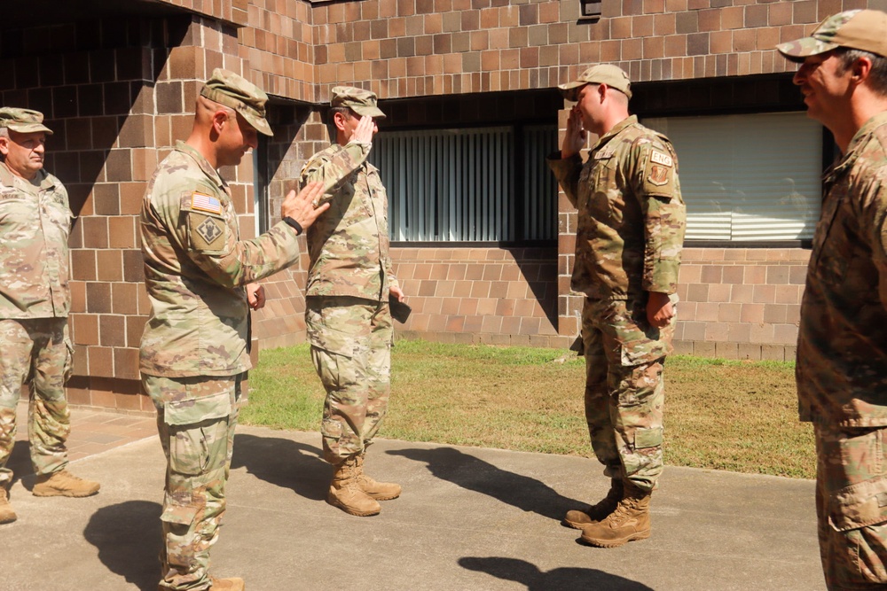 Florida National Guard Red Horse Squadron Recognized by South Carolina National Guard Deputy Adjutant General and the South Carolina National Guard 117th Engineer Brigade commander