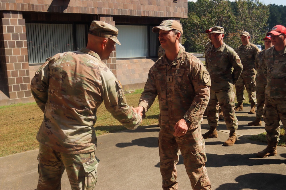 Florida National Guard Red Horse Squadron Recognized by South Carolina National Guard Deputy Adjutant General and the South Carolina National Guard 117th Engineer Brigade commander