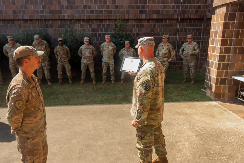 Florida National Guard Red Horse Squadron Recognized by South Carolina National Guard Deputy Adjutant General and the South Carolina National Guard 117th Engineer Brigade commander