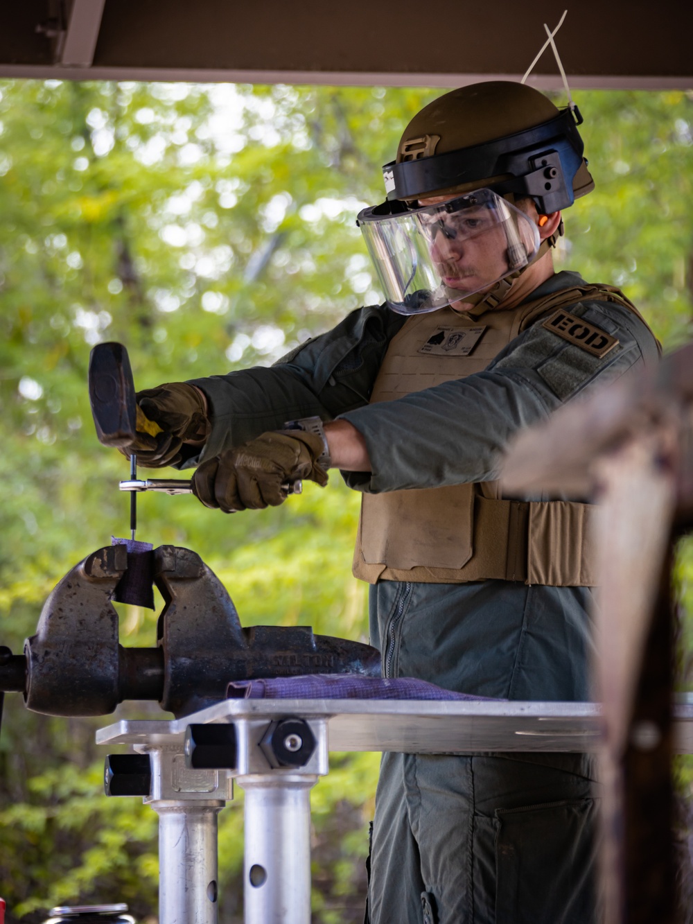 MWSS-174 and 3rd LLB EOD Marines execute Explosive Ordnance Exploitation Training