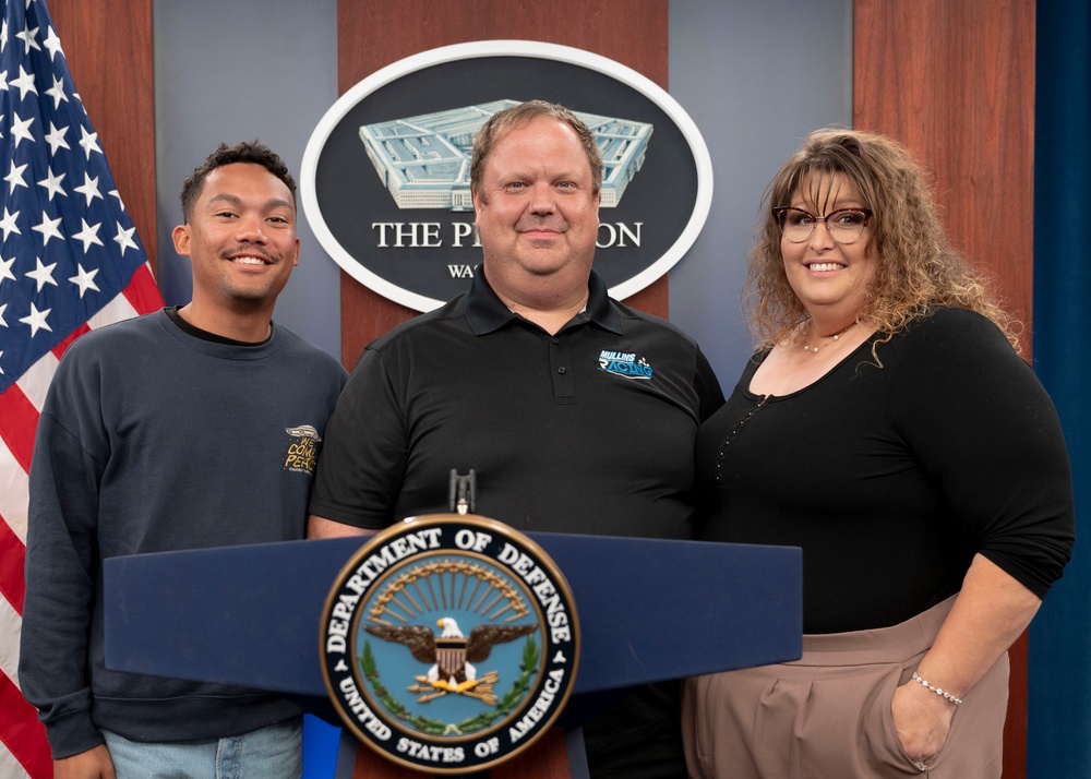 NASCAR Driver Brad Perez Visits the Pentagon