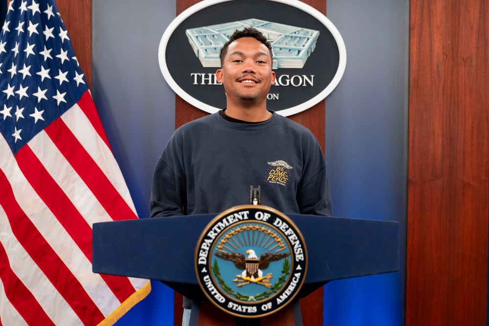 NASCAR Driver Brad Perez Visits the Pentagon