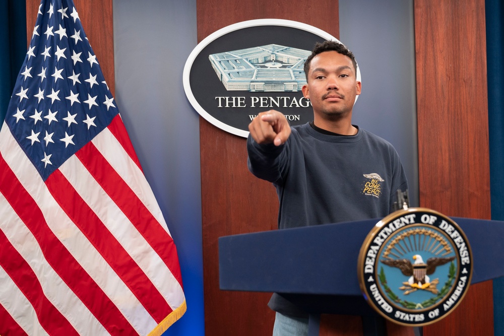 NASCAR Driver Brad Perez Visits the Pentagon