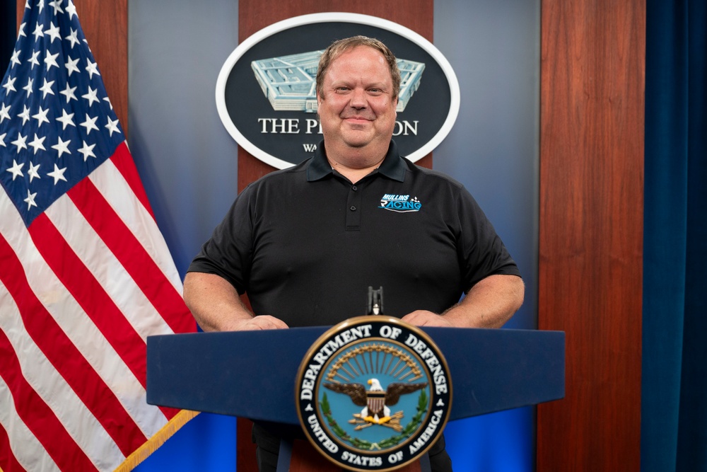 NASCAR Driver Brad Perez Visits the Pentagon