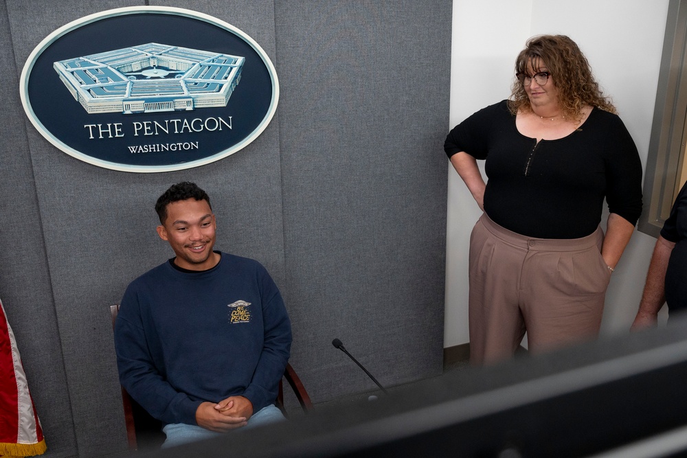 NASCAR Driver Brad Perez Visits the Pentagon