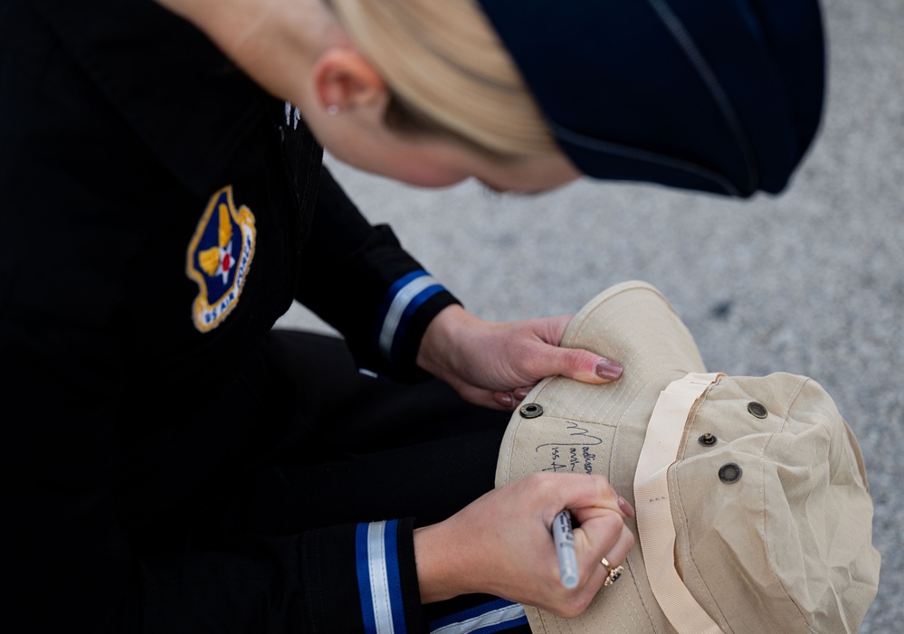 Miss America Visits Basic Military Training