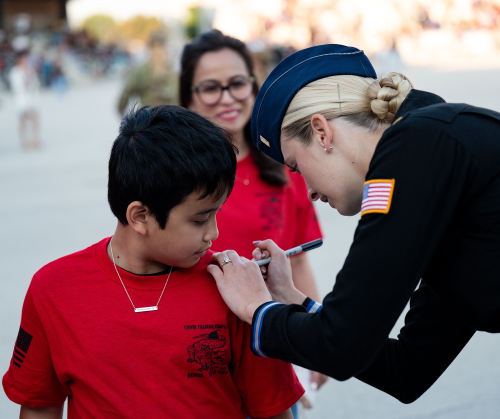 Miss America Visits Basic Military Training