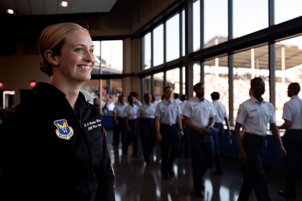 Miss America Visits Basic Military Training