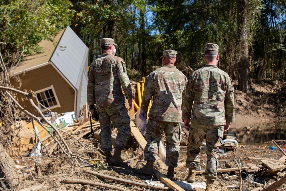 Tennessee Guardsmen gather soil samples after Hurricane Helene