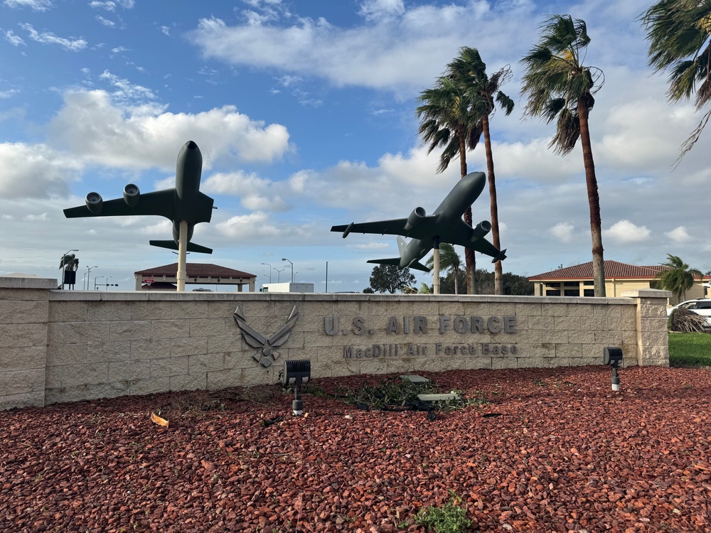 Initial assessment of MacDill AFB post Hurricane Milton