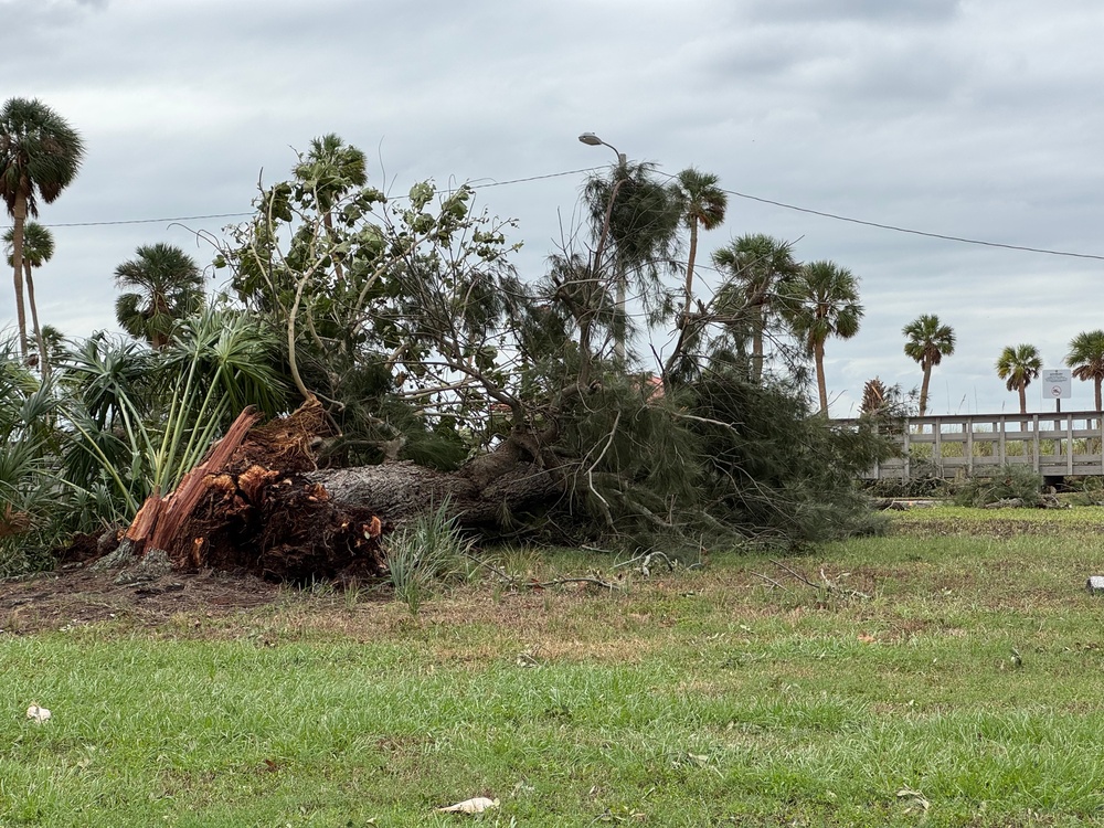 Initial assessment of MacDill AFB post Hurricane Milton