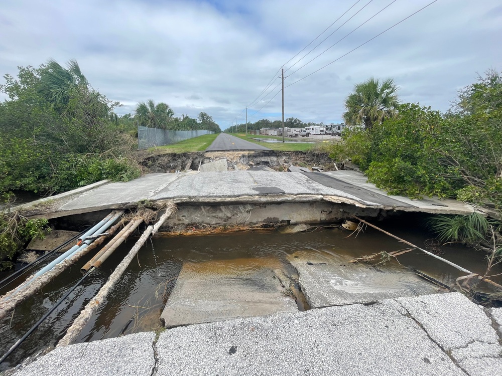 Initial assessment of MacDill AFB post Hurricane Milton