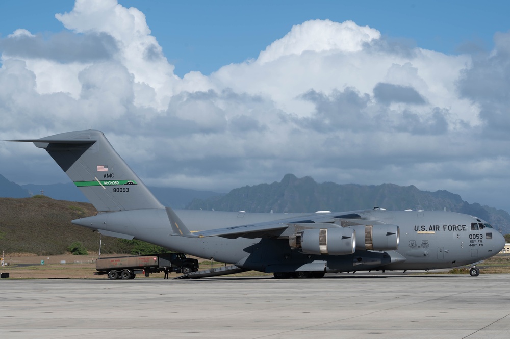 AMC refuels 199th Fighter Squadron during JPMRC 25-01