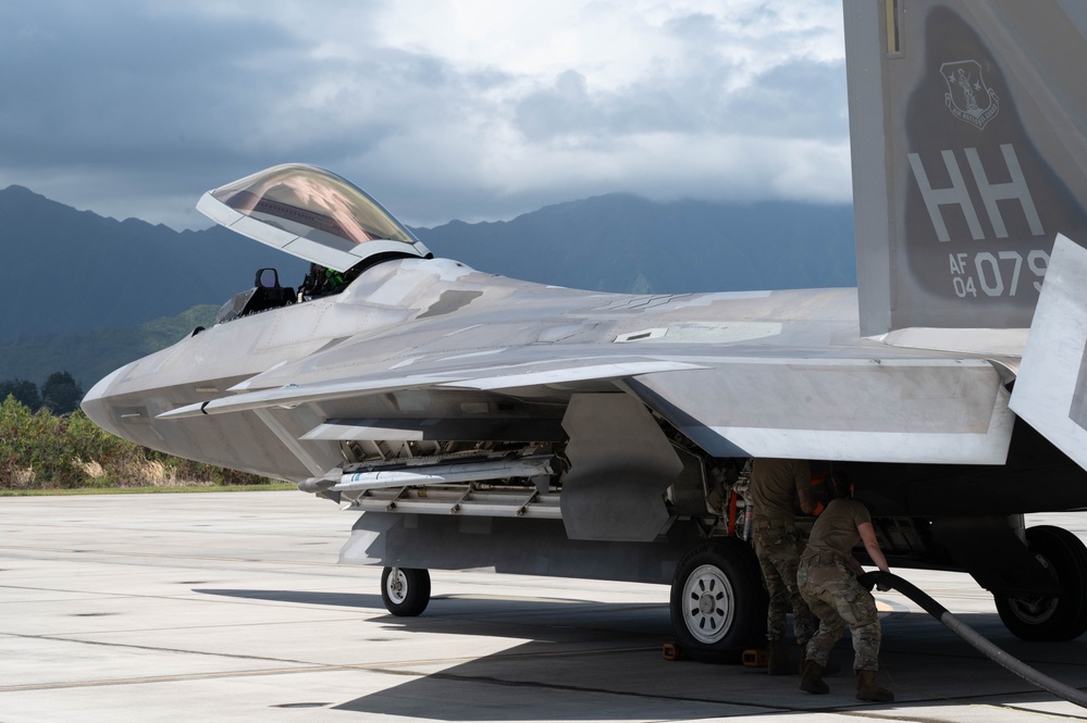 DVIDS Images PACAF, AMC refuels 199th Fighter Squadron during JPMRC