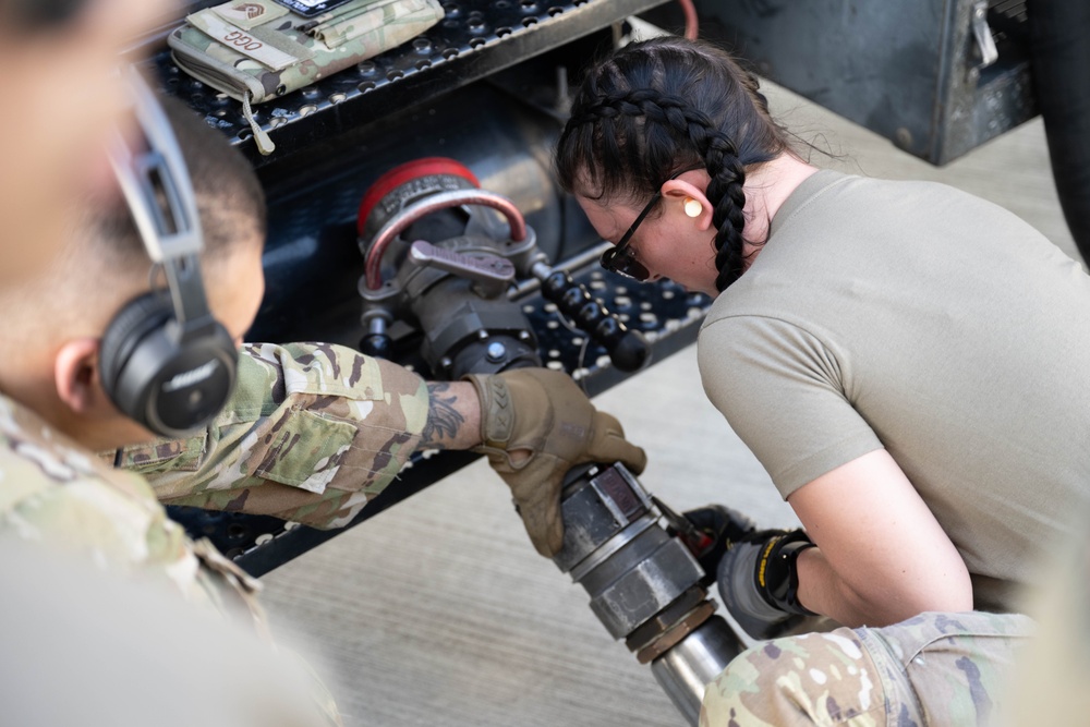 AMC refuels 199th Fighter Squadron during JPMRC 25-01