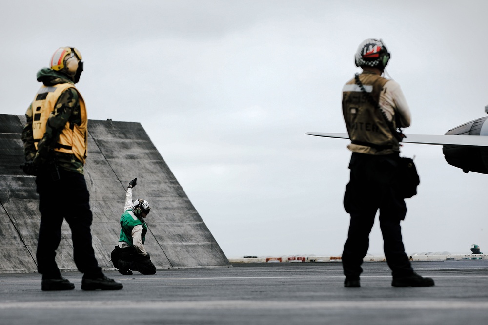 CVW-11 Squadrons Fly Off from Theodore Roosevelt