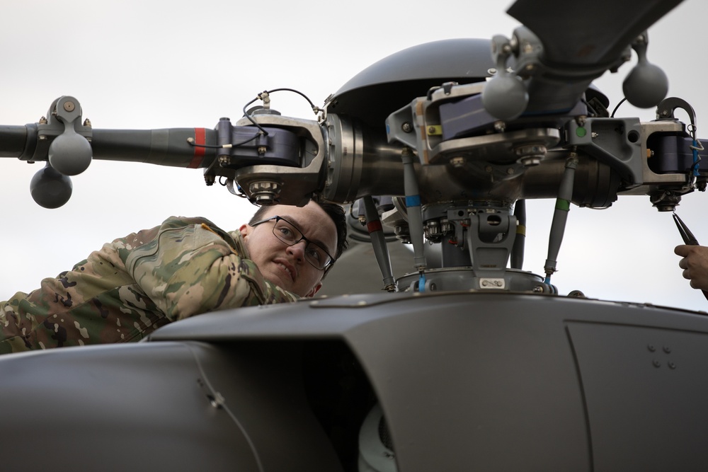 Alaska Army National Guardsmen prep Lakota helicopters for movement to Southwest border