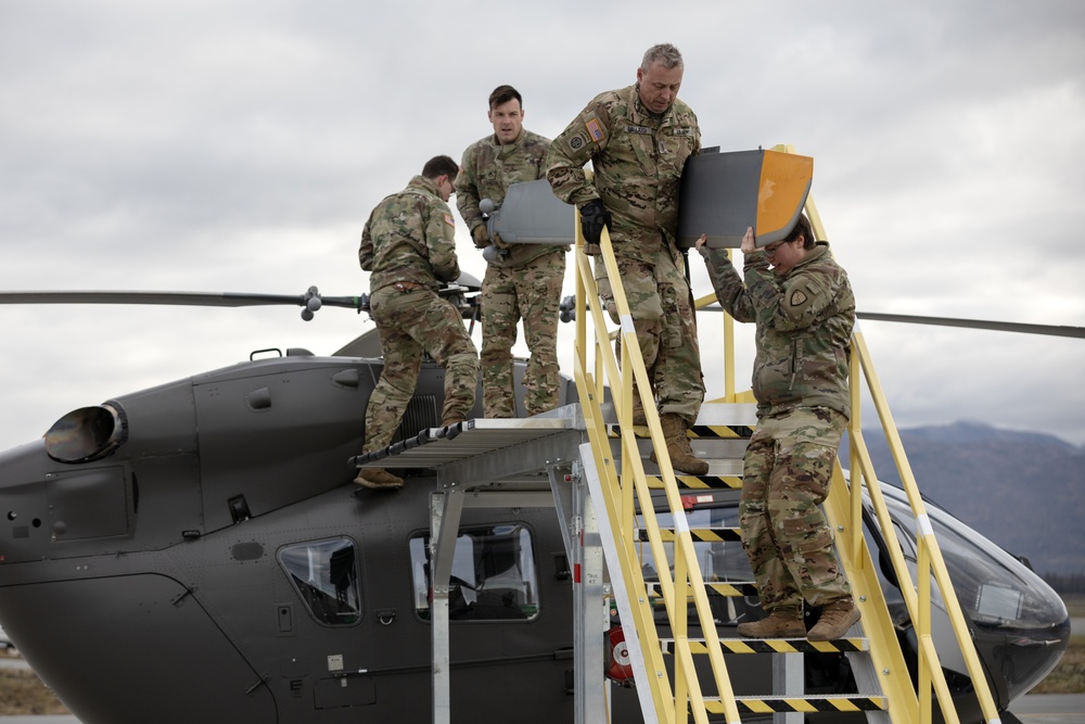 Alaska Army National Guardsmen prep Lakota helicopters for movement to Southwest border