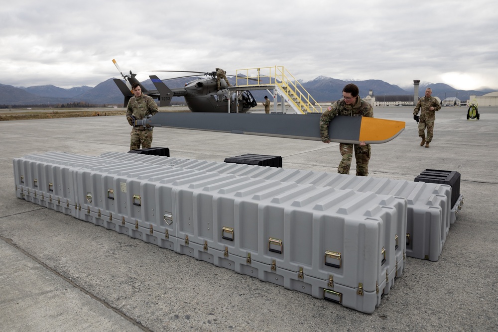 Alaska Army National Guardsmen prep Lakota helicopters for movement to Southwest border