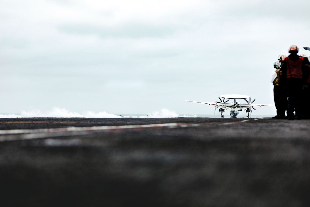 CVW-11 Squadrons Fly Off from Theodore Roosevelt