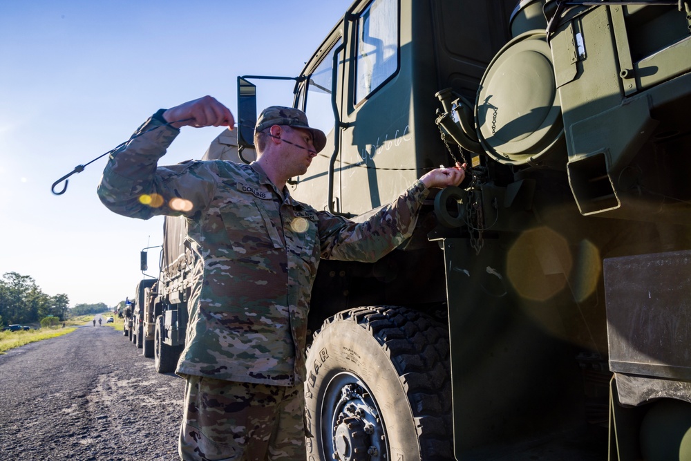 Louisiana National Guard Soldiers stage at the 7th Special Forces Group (Airborne)