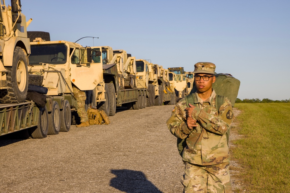 Louisiana National Guard Soldiers stage at the 7th Special Forces Group (Airborne)