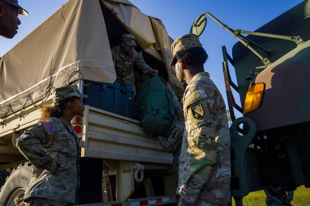 Louisiana National Guard Soldiers stage at the 7th Special Forces Group (Airborne)