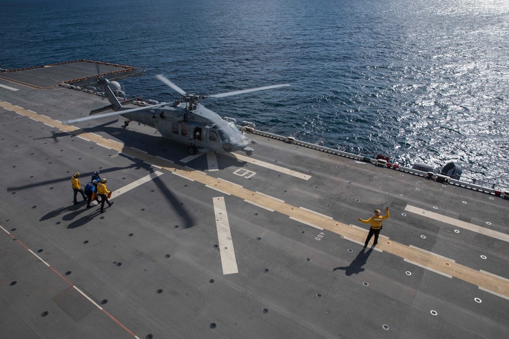 Flight Operations onboard USS Iwo Jima