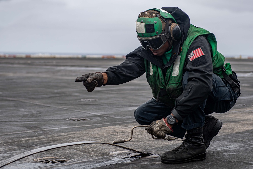 CVW-11 Squadrons Fly Off from Theodore Roosevelt