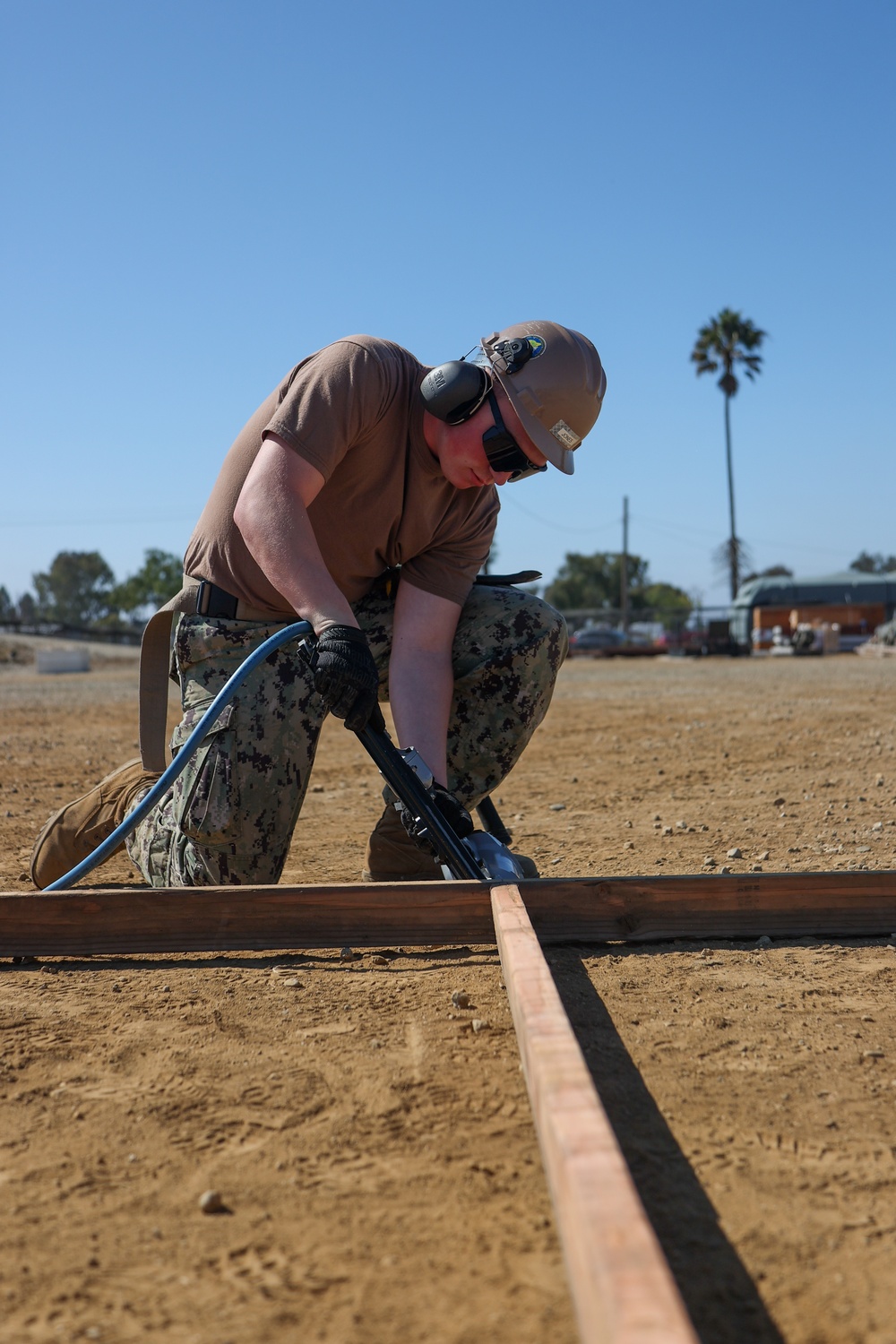 NMCB 4 Seabees Practice Building SEAHuts