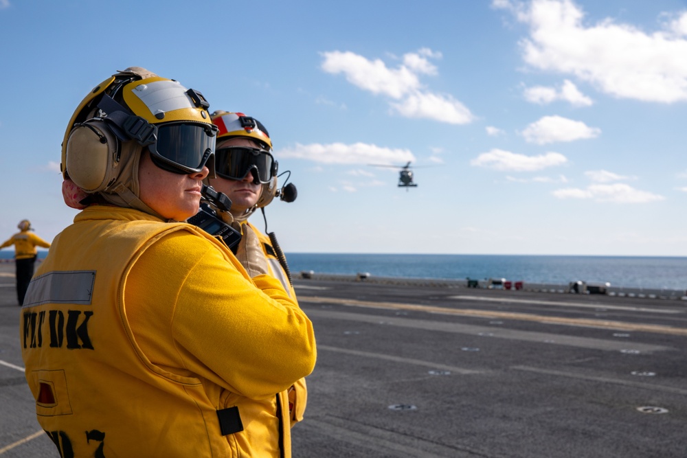 Flight Operations onboard USS Iwo Jima