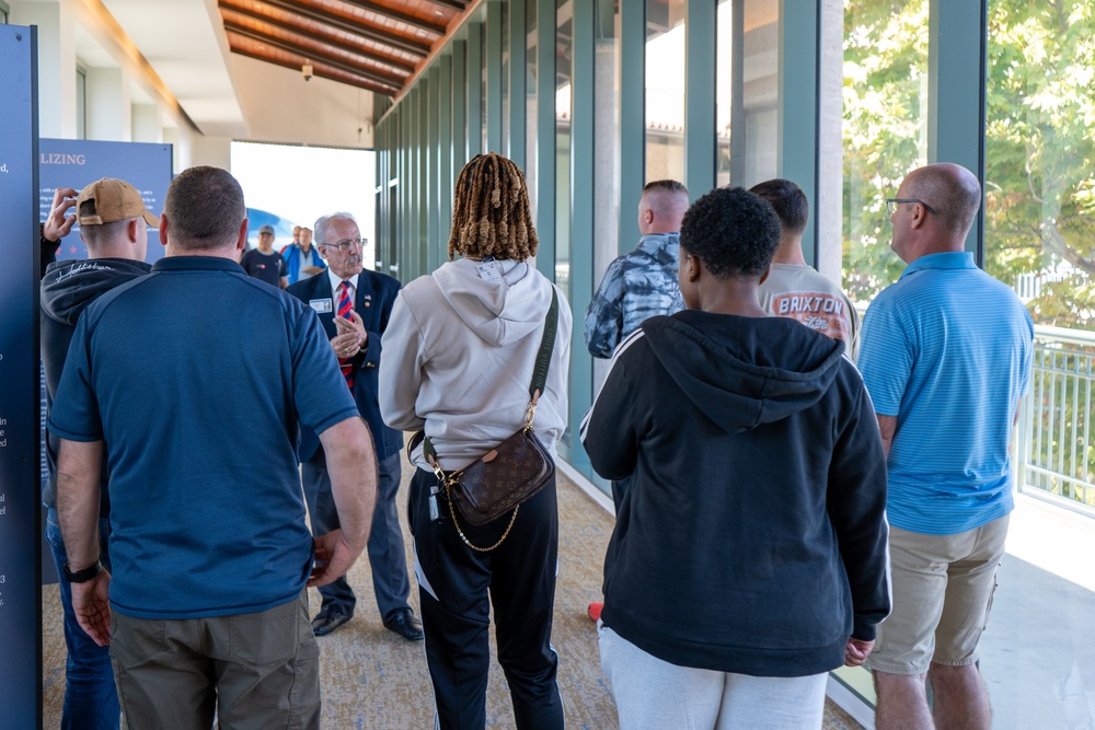 USS Ronald Reagan (CVN 76) Sailors visit the Ronald Reagan Presidential Library and Museum